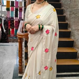 White Fancy Sarees