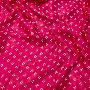 Red Chiffon Saree