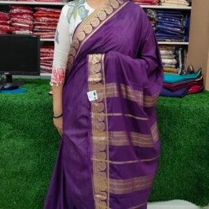 Violet Semi Creap Silk Sarees